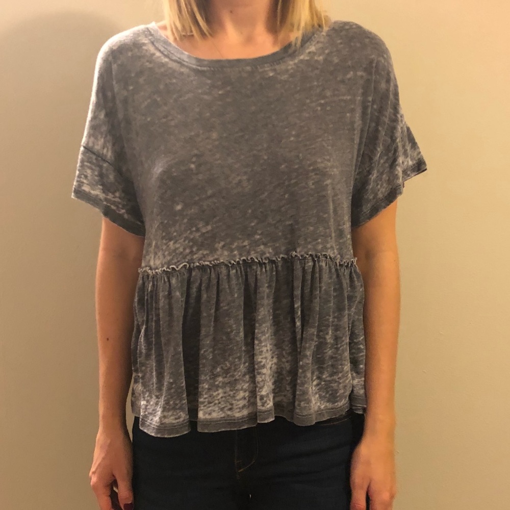 Blue Babydoll Top